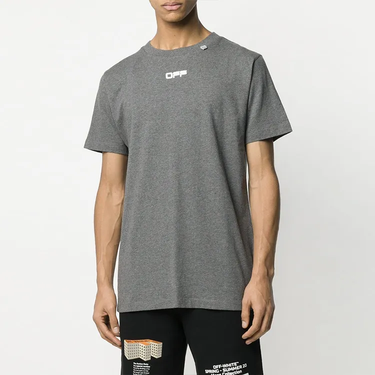 OFF WHITE Slim Fit Wavy Line T Shirt-2