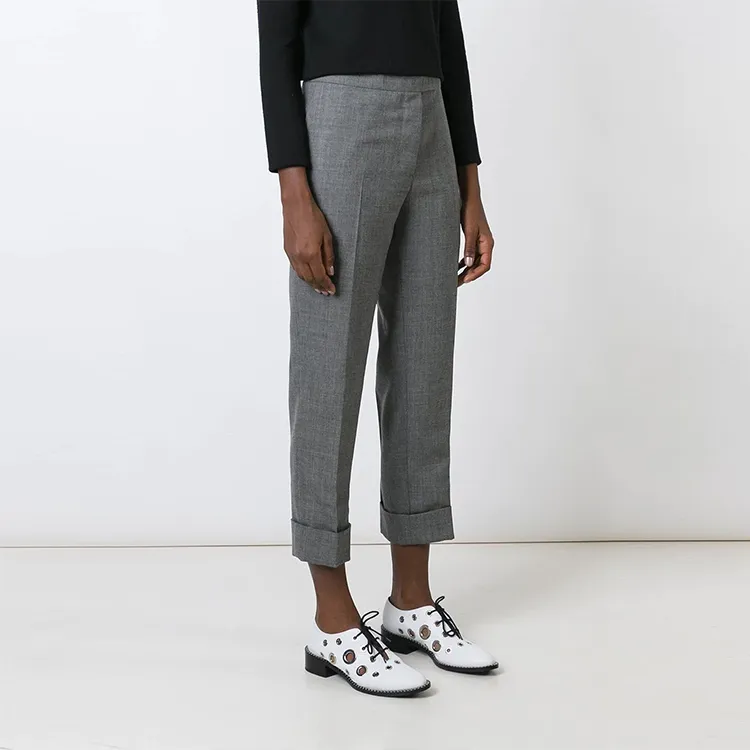 THOM BROWNE Cropped Tailored Trousers-3