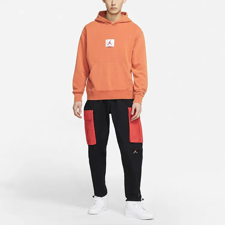 Jordan Flight Sweatshirts Men Mars Sunrise Red-2