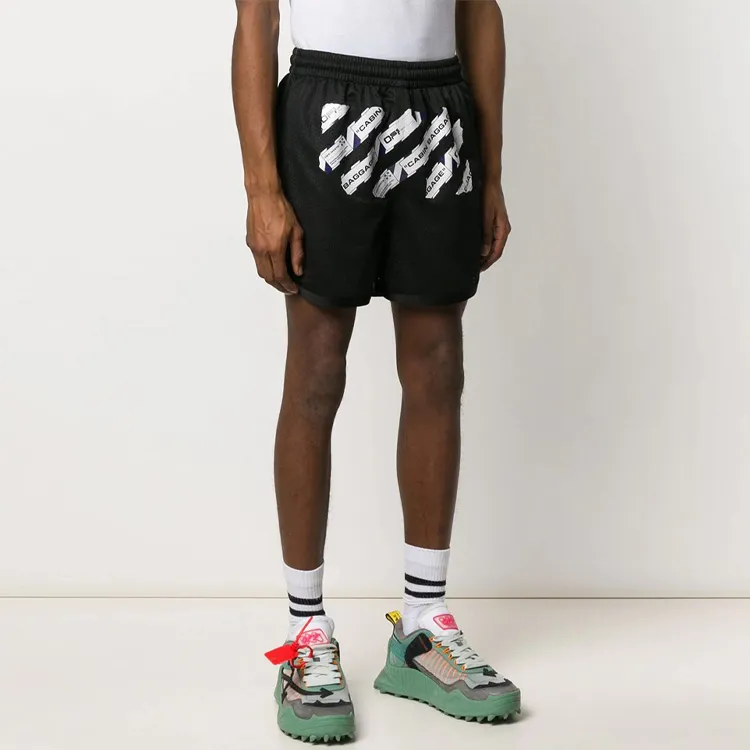 OFF WHITE Airport Tape Mesh Shorts-2