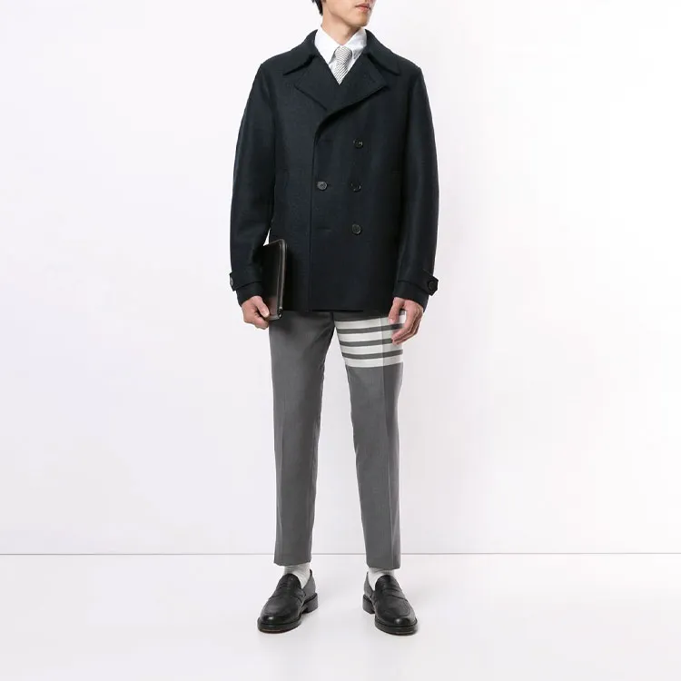 THOM BROWNE 4 Bar Low rise Trousers-2