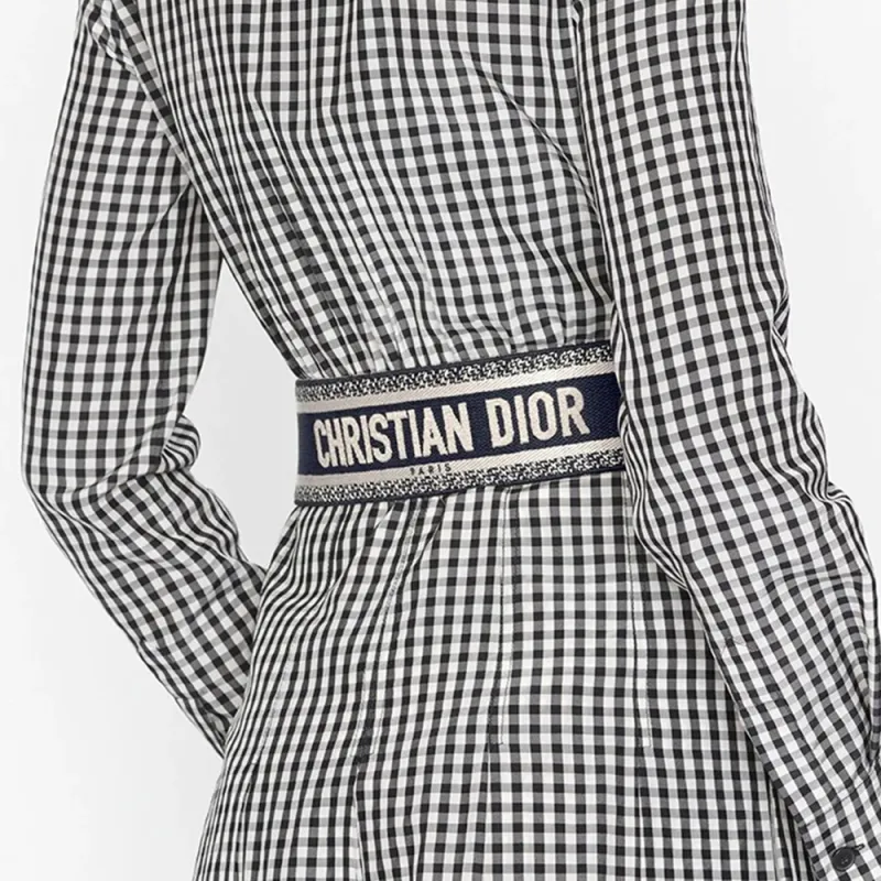 DIOR CHRISTIAN DIOR Letter Cotton Belt Unisex-2