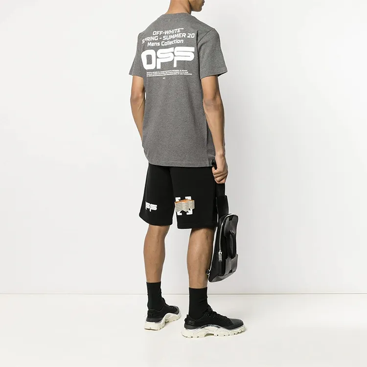 OFF WHITE Slim Fit Wavy Line T Shirt-3