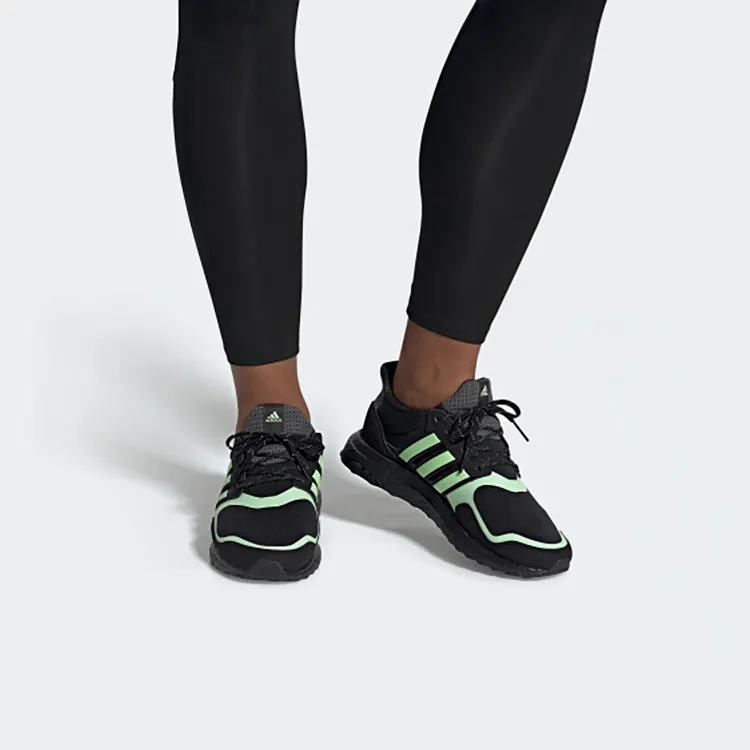 Adidas Ultra Boost S&L Core Black Glow Green-5