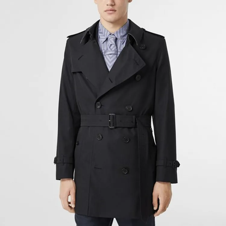 Burberry Trench Coat Men's Dark Blue-3