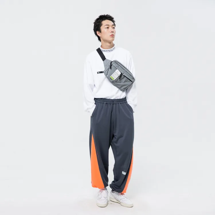 ROARINGWILD Straight Sweatpants Unisex Neon Orange-3