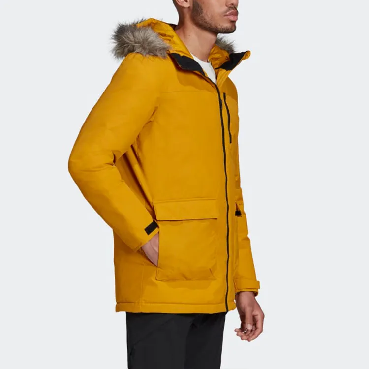 Adidas Puffer Jackets Men Yellow-5