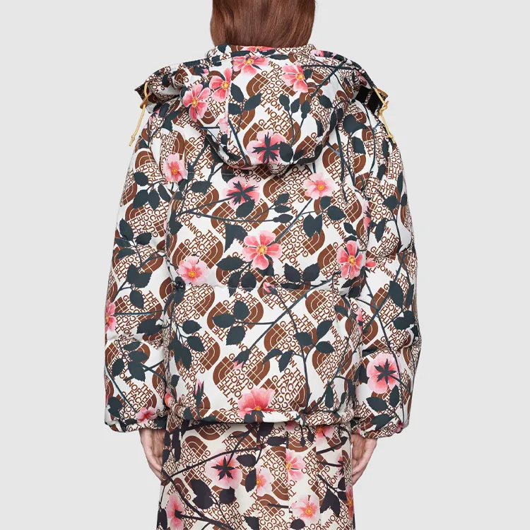 GUCCI X The North Face Floral Down Parka-3