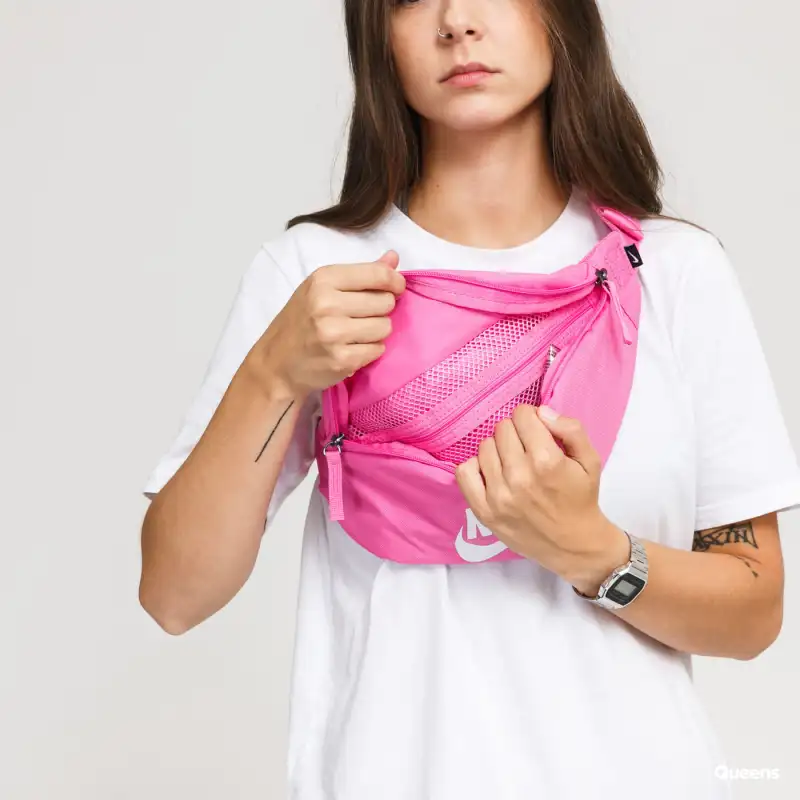 Nike Polyester Crossbody Bag, Sling Bag, Fanny Pack Regular Unisex Pink-4