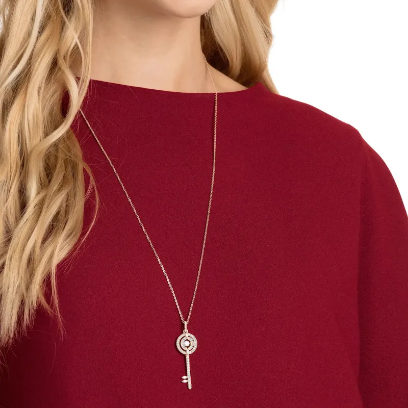 Swarovski Box+Shopping Bag Necklaces Women's-4