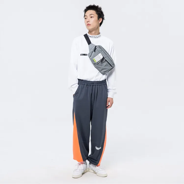 ROARINGWILD Straight Sweatpants Unisex Neon Orange-5