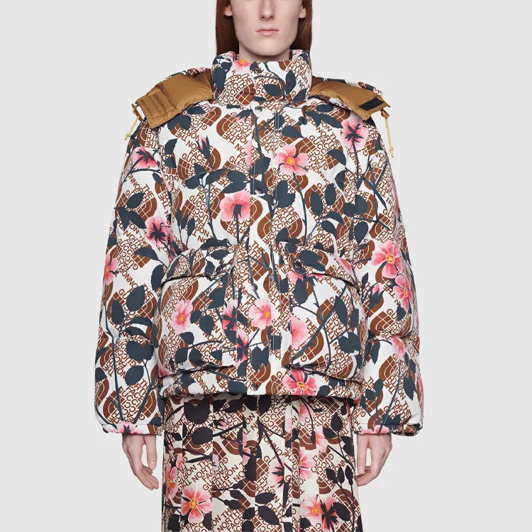 GUCCI X The North Face Floral Down Parka-1