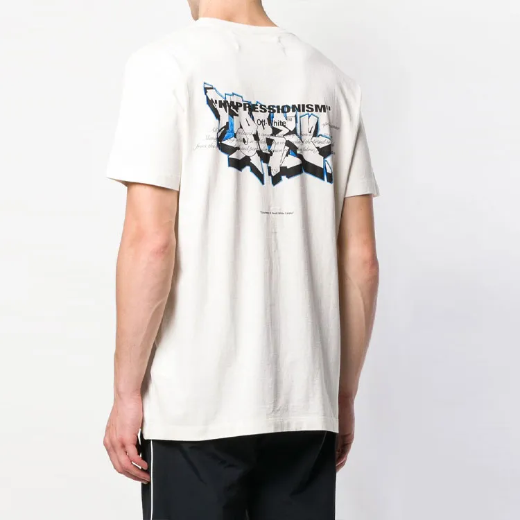 Off  Graffiti Logo Print T Shirt-3