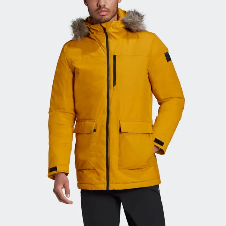 Adidas Puffer Jackets Men Yellow-2
