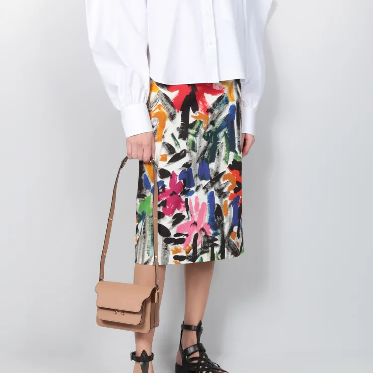 MARNI Cow Leather Trunk Bag Crossbody Bag Shoulder Bag Women's Sandy Umber-5