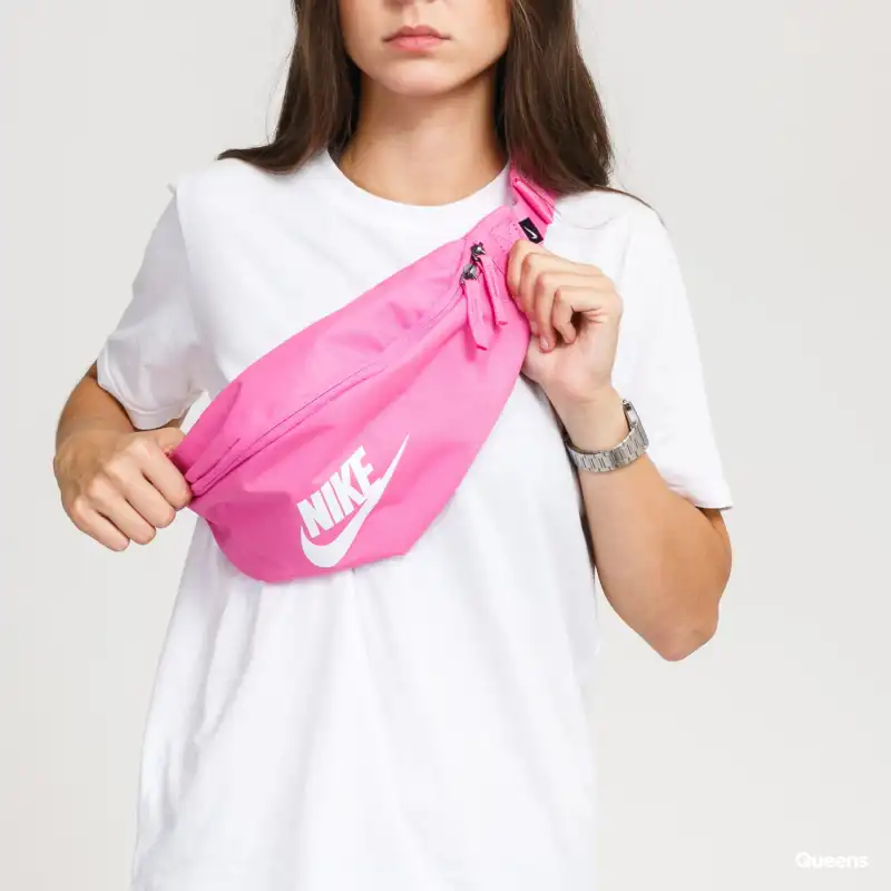 Nike Polyester Crossbody Bag, Sling Bag, Fanny Pack Regular Unisex Pink-3