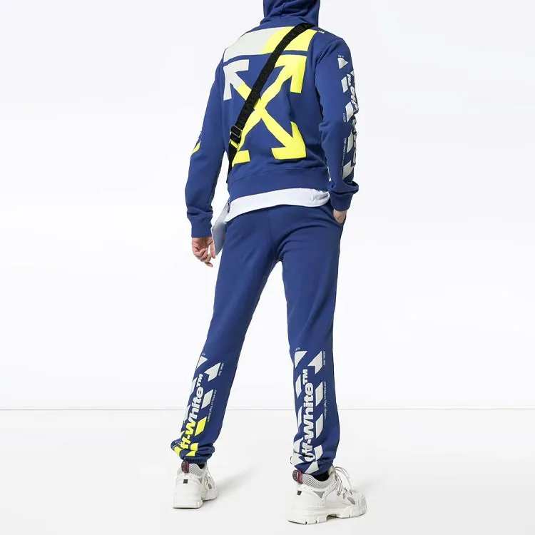 OFF WHITE Diagonal Split Logo Hoodie-2