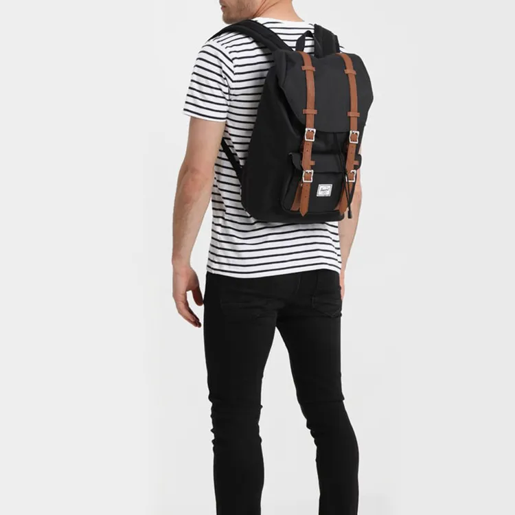 Herschel Polyester Mountaineering Bag, Travel Bag, Backpack Tubas Unisex Black-4