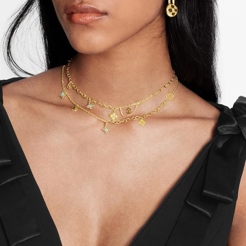 LOUIS VUITTON Blooming Strass Necklace-2