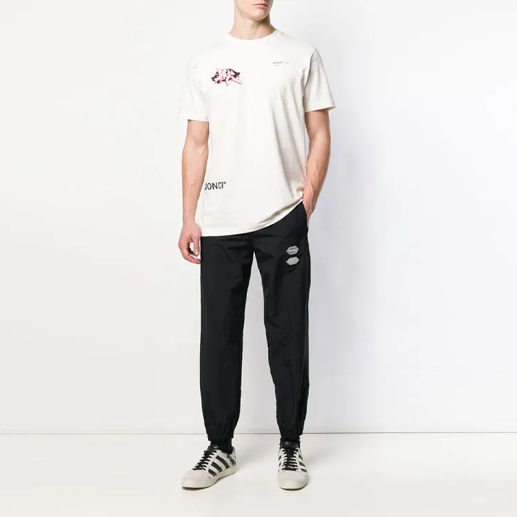 Off  Graffiti Logo Print T Shirt-2
