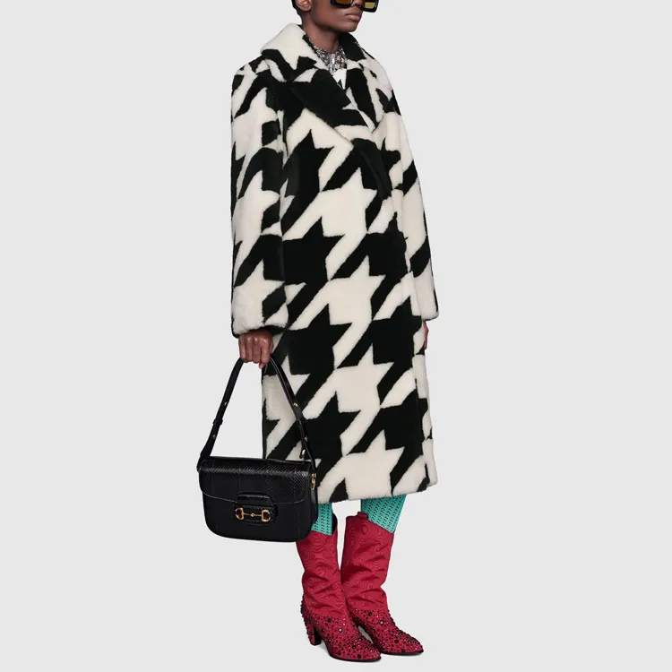 GUCCI Coats Women's Black/White-3