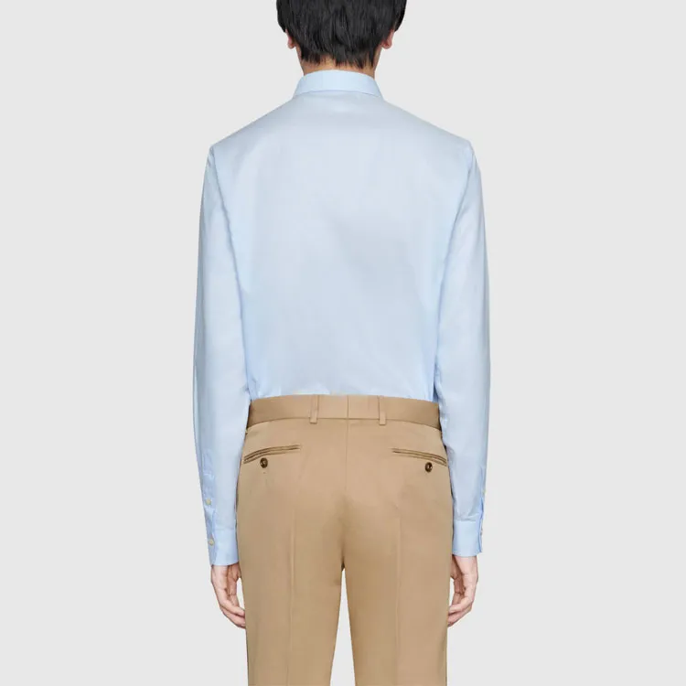 GUCCI Shirts Men Light Blue-2