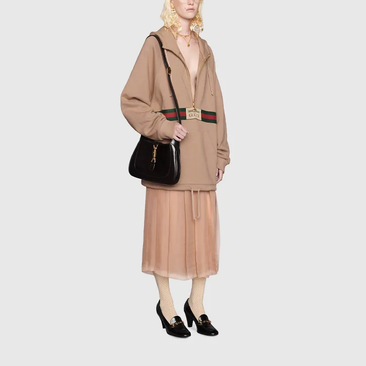 GUCCI Chiffon Pleated Mid length Skirt-3