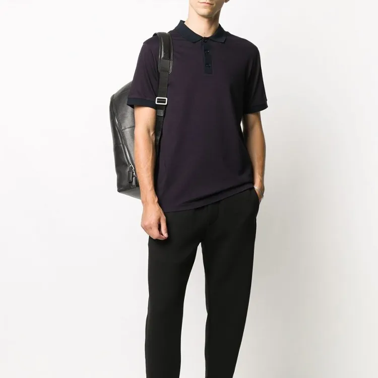 EMPORIO ARMANI Polo Shirt Men's Purple-3