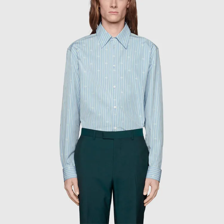 GUCCI GG jacquard Striped Shirt-1
