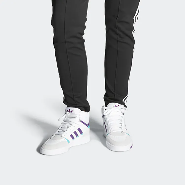 Adidas Originals Drop Step 'White Gray Purple' Women's-5