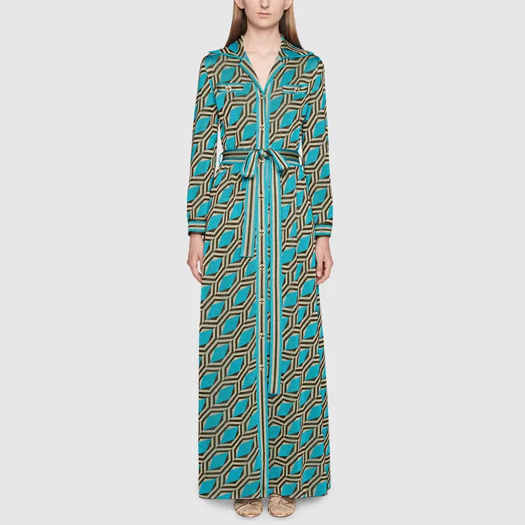 GUCCI Epilogue Series SS21 Long-Sleeved Dresses Women's Green-1
