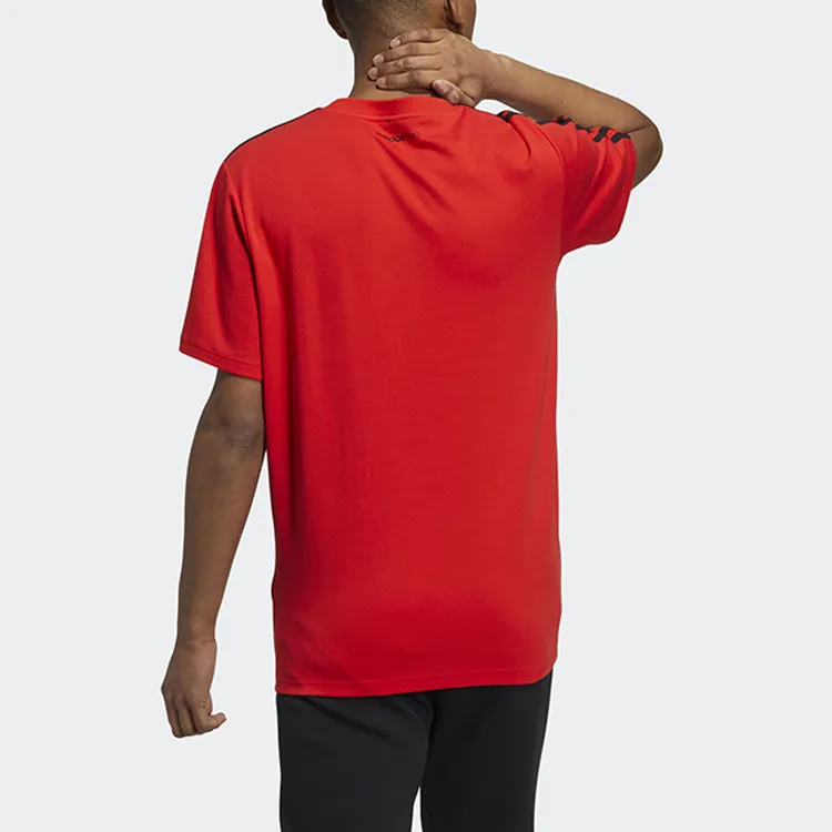 Adidas Neo Straight T Shirt Men's Bright Red-2