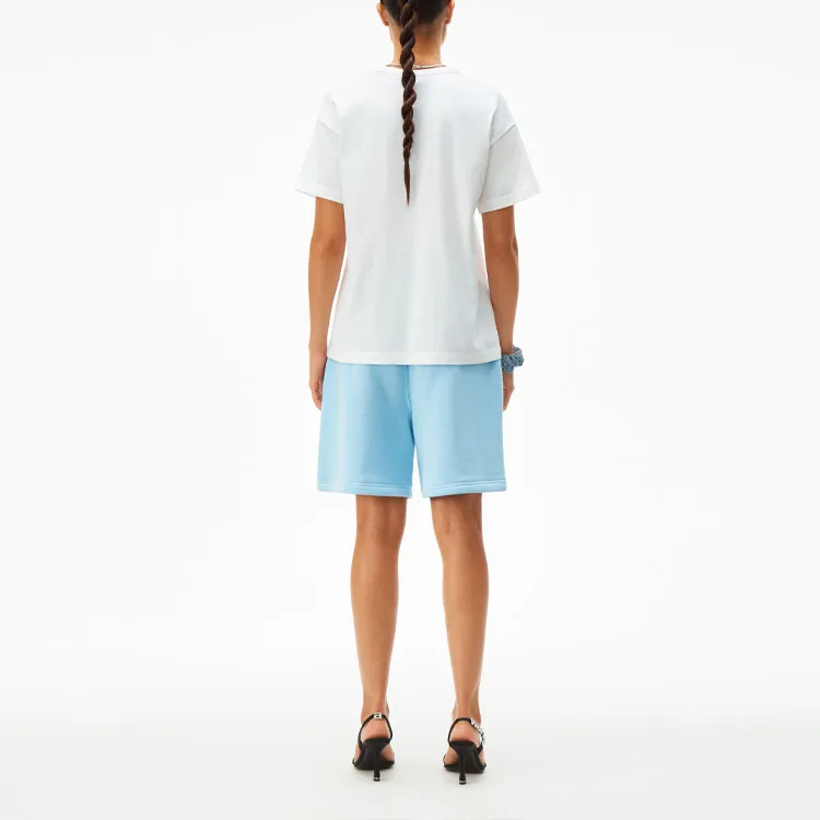 Alexander Wang Drop Shoulder Sleeve T Shirt Women's White-2