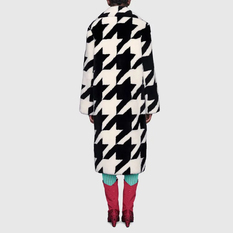 GUCCI Coats Women's Black/White-2