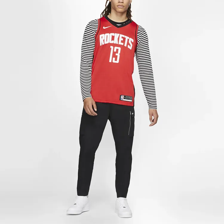 Nike Nike X NBA Basketball Jerseys Men's Red-3