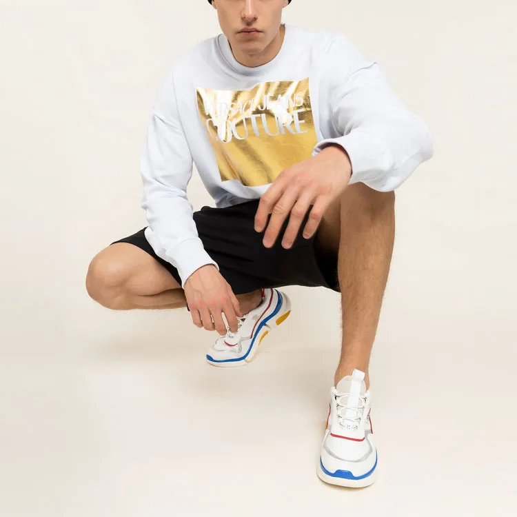 VERSACE JEANS COUTURE Crew Neck Regular Sweatshirt Men's White-4