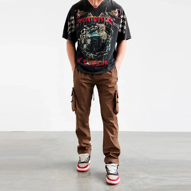REPRESENT T Shirts Men Vintage Black-4