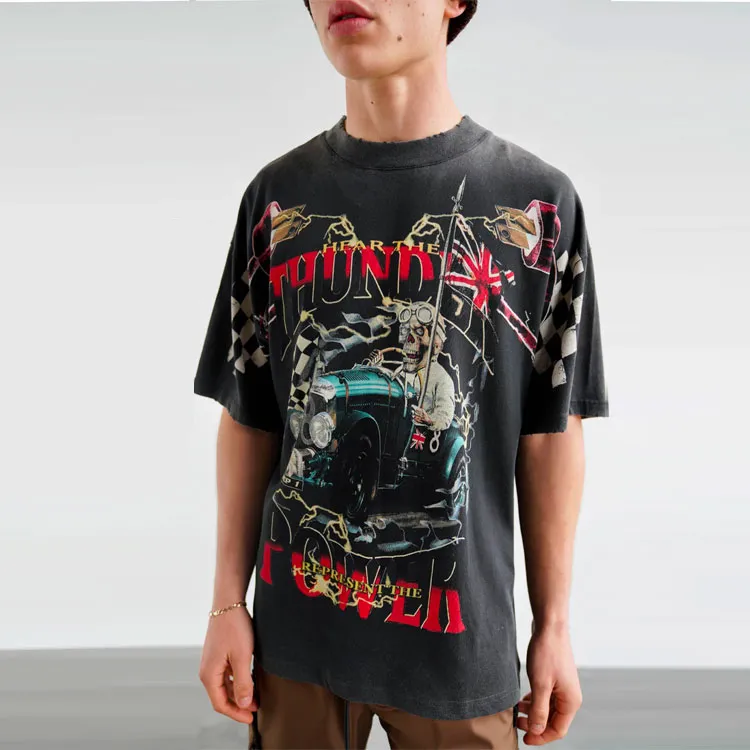REPRESENT T Shirts Men Vintage Black-2