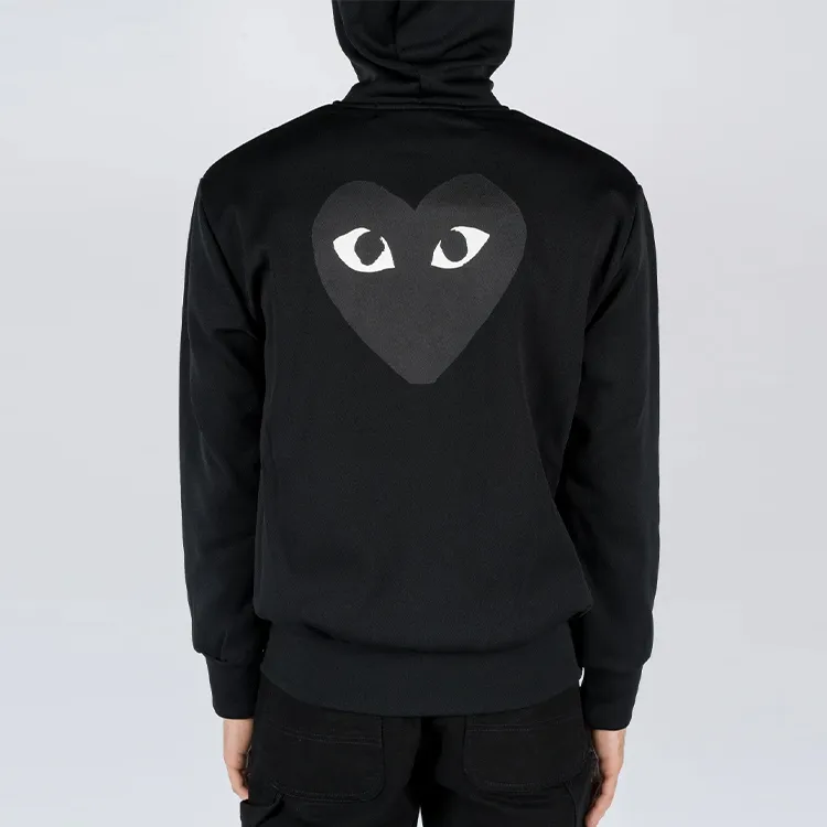 Comme Des Garcons Play Big Heart Zip Up Hoodie-4