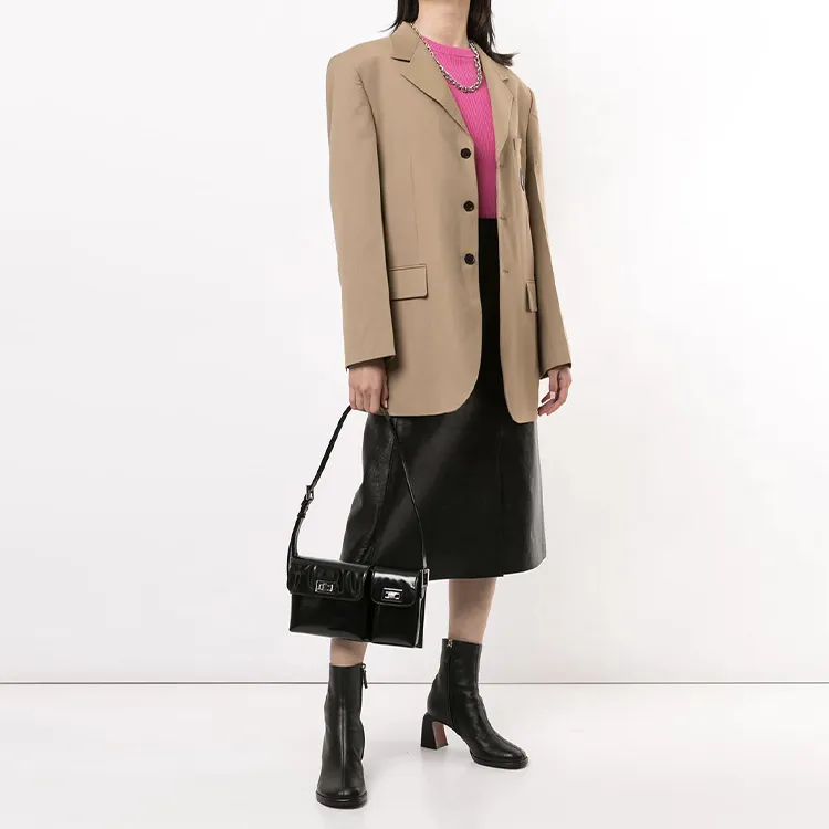 WE11DONE Business Suit Unisex Khaki-1