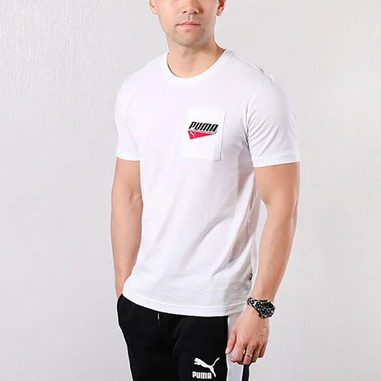 PUMA T Shirts Men White-2