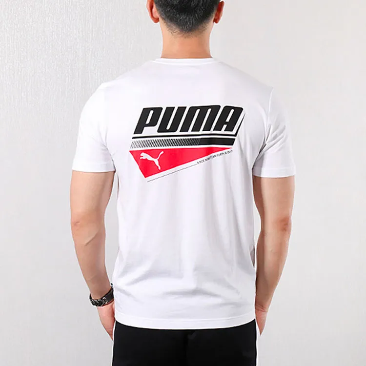 PUMA T Shirts Men White-3