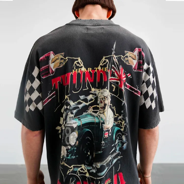 REPRESENT T Shirts Men Vintage Black-3
