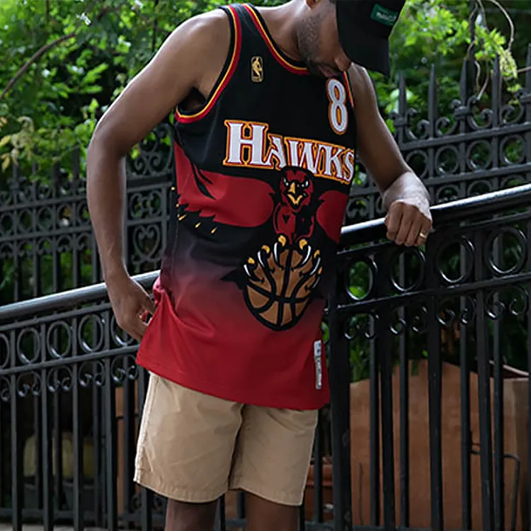 Mitchell Ness 'NBA Atlanta Hawks 1996 Steve Smith' Authentic Jersey-2