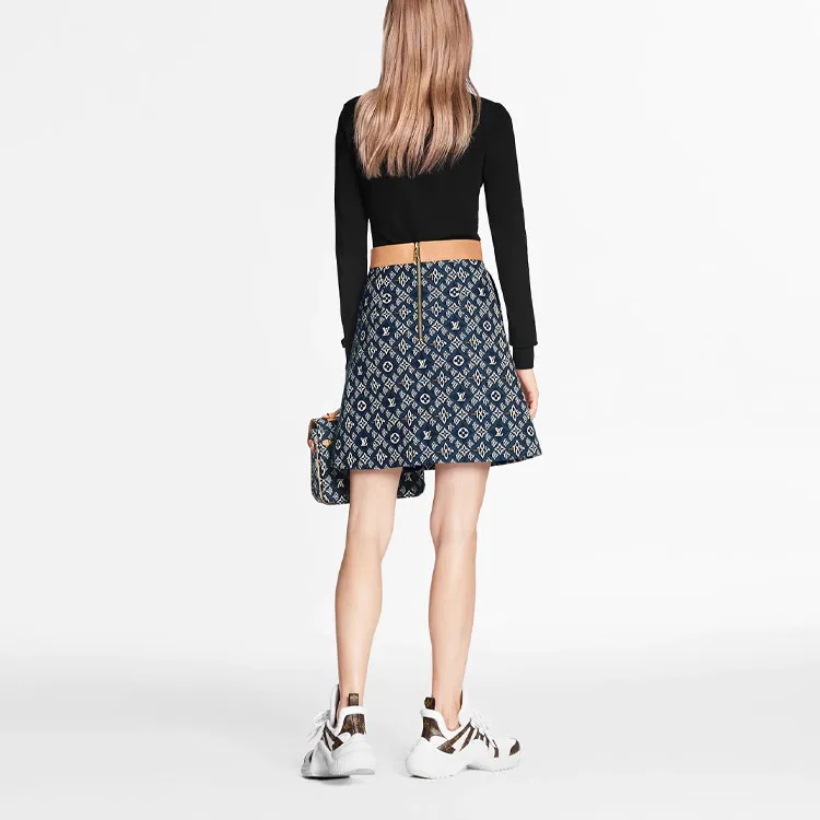 LOUIS VUITTON Casual Short Skirts Women's Blue-2