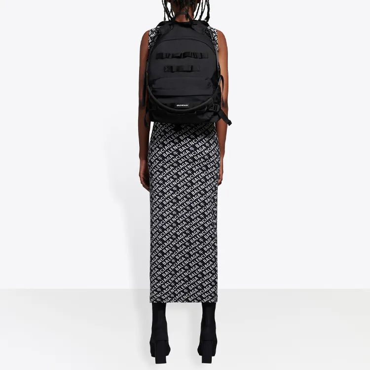 Balenciaga Short Sleeved Dresses Women's Black-2