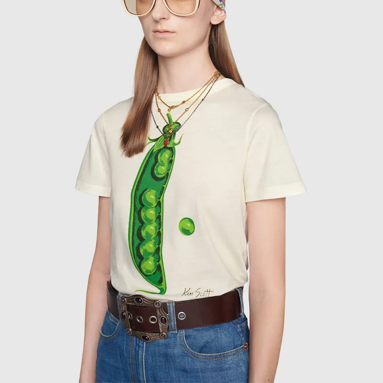 GUCCI Epilogue Series FW20 Regular T Shirt Women's Ivory White-5