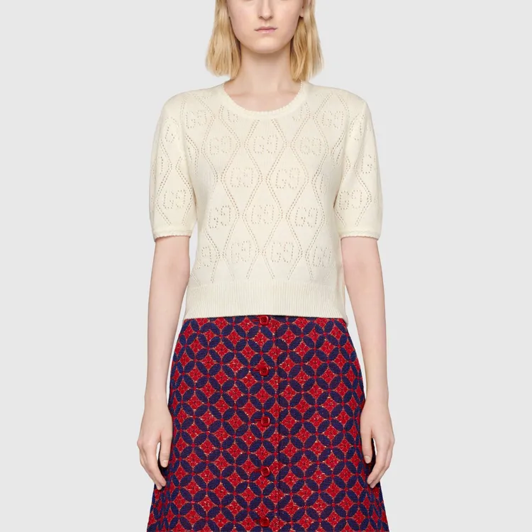 GUCCI SS21 Knitwear Women's Ivory White-1