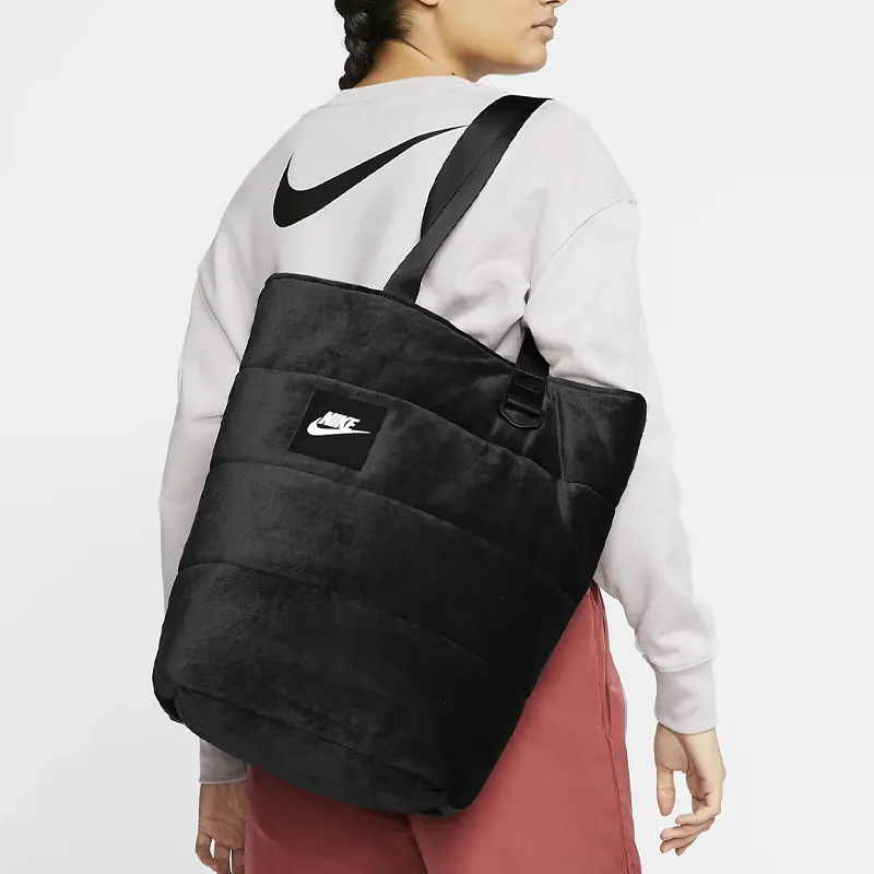 Nike Sportswear Polyamide Tote Bag Shopping Bag Handbag Small Size Unisex Black-4