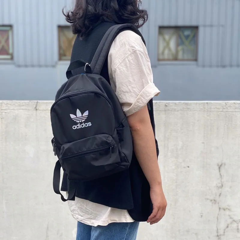 Adidas Originals Polyester Backpack Small Size Unisex Black-5